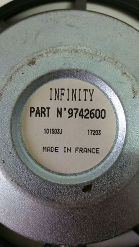 Suspension Infinity 9742600 woofer