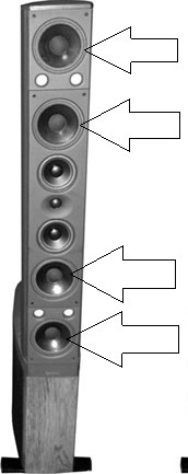 Infinity speaker P-FR 5"1/4 Foam