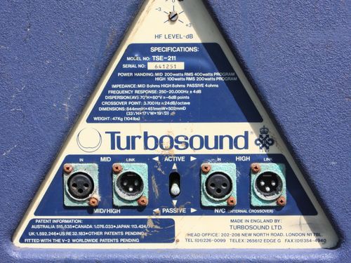 Turbosound TSE 211 Agudo  8 Ohms