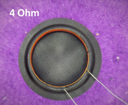 Diaphragm 1" silk (4 Ohm) wire same way